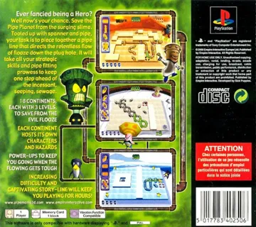 Pipe Mania 3D (EU) box cover back